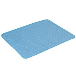 Dog Cooling Mat Summer Pets Cold Bed Extra Large For Small Big Dogs Pet Accessories Cat Durable Blanket Sofa Cat Ice Pad Blanket Pet Products (Option: Blue Edging-XS40*30cm)