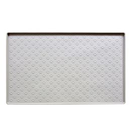 Spot Pet Mat, Waterproof And Easy To Clean Silicone Dog Mat, Cat Mat, Square Pet Placemat, Pet Supplies (Option: Beige-Small)