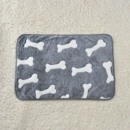 For Common Dogs Blanket Non-slip Seat Cushion (Option: Bone-40x60cm)
